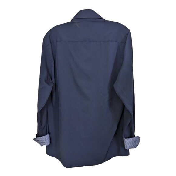 Tom Baine Performance Collection Button Up Shirt Men Large Slim Fit Long Sleeve - Picture 2 of 6